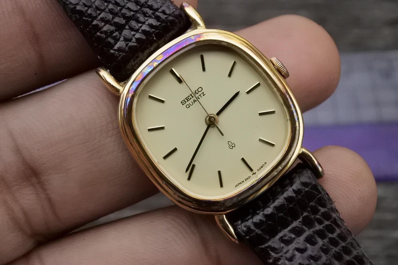 SEIKO KING QUARTZ 黒金　可動品 Seiko King Quartz - Etsy