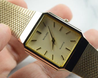 Vintage Seiko Dolce Nickle Alloy Case 9521 5170 Yellow Dial Men