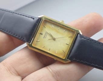 Vintage Seiko Spirit 5E21 5B50 Textured Dial Men Quartz Watch
