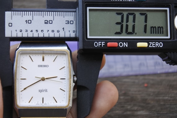 新品電池 SEIKO 5E31-5A70 スピリット 腕時計 90s クウォーツ Vintage Seiko Spirit 5E31 5A70 Men Quartz Wristwatch Japan Square