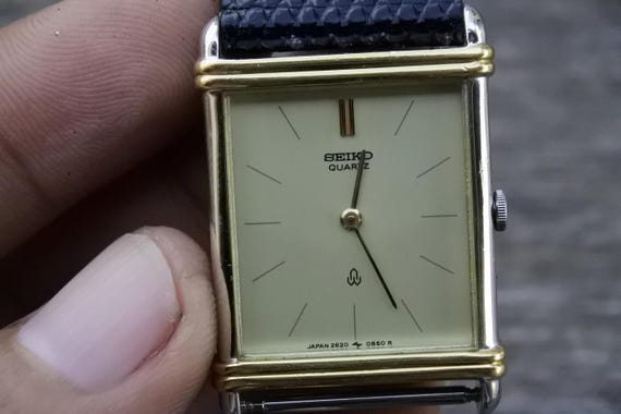 Vintage Seiko Gold Plated 2620 548A Dress Unisex Quartz