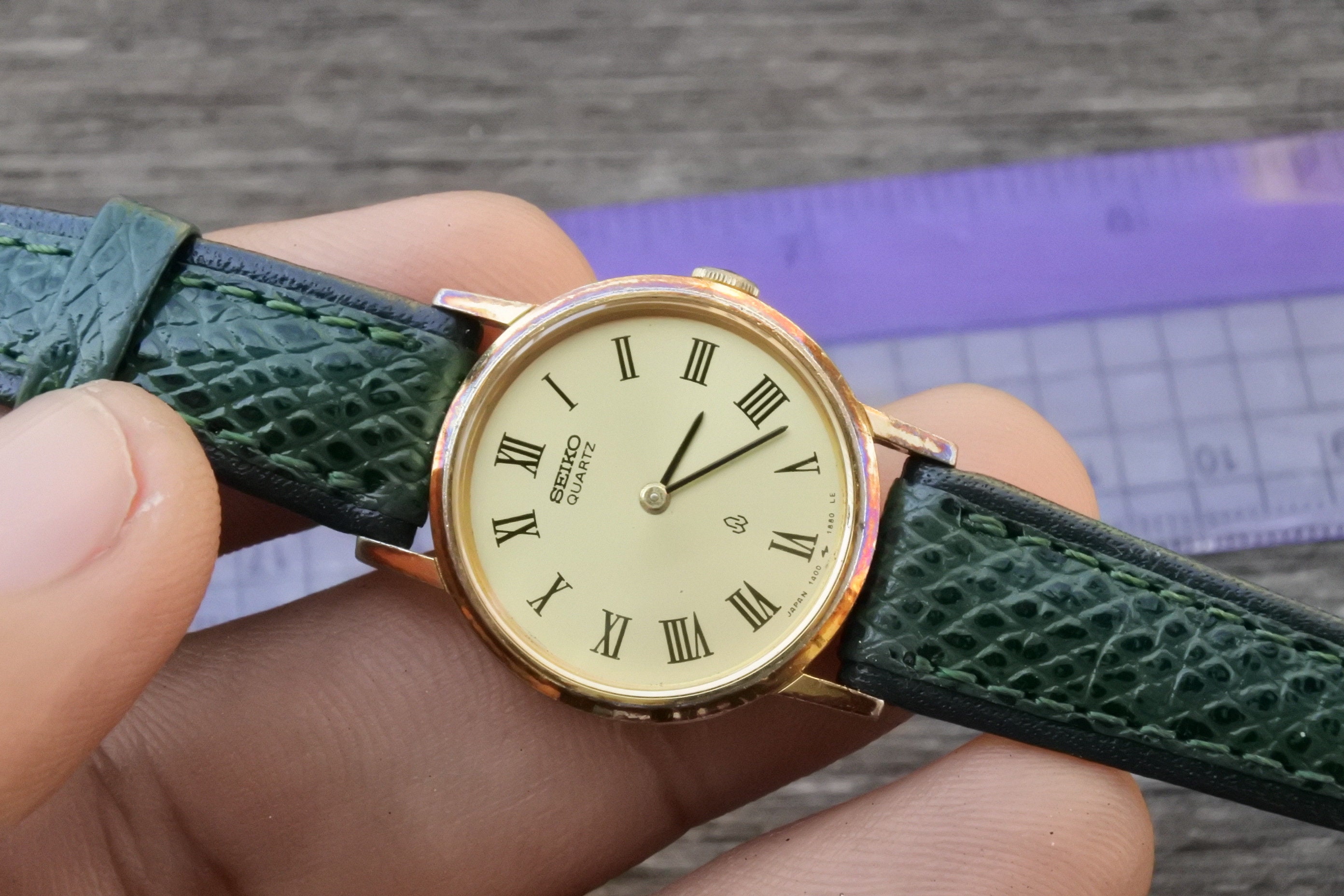 Vintage Seiko Gold Filled 1400 0060 Roman Numeral Dial Lady