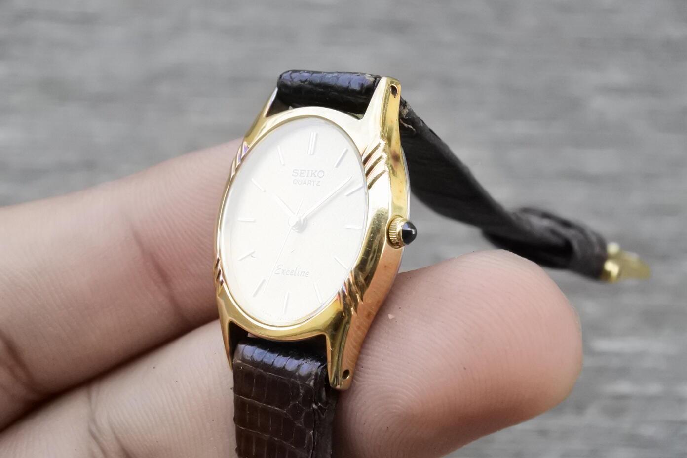 SEIKO エクセリーヌ 7321-5010 GP クォーツ オーバル 腕時計 Yahoo!オークション -「セイコー 7321」(エクセリーヌ