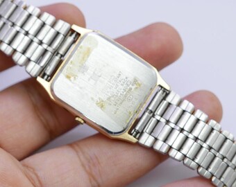 ヴィンテージ セイコー 5E31 5A50 イエロー ダイヤル メンズ クォーツ