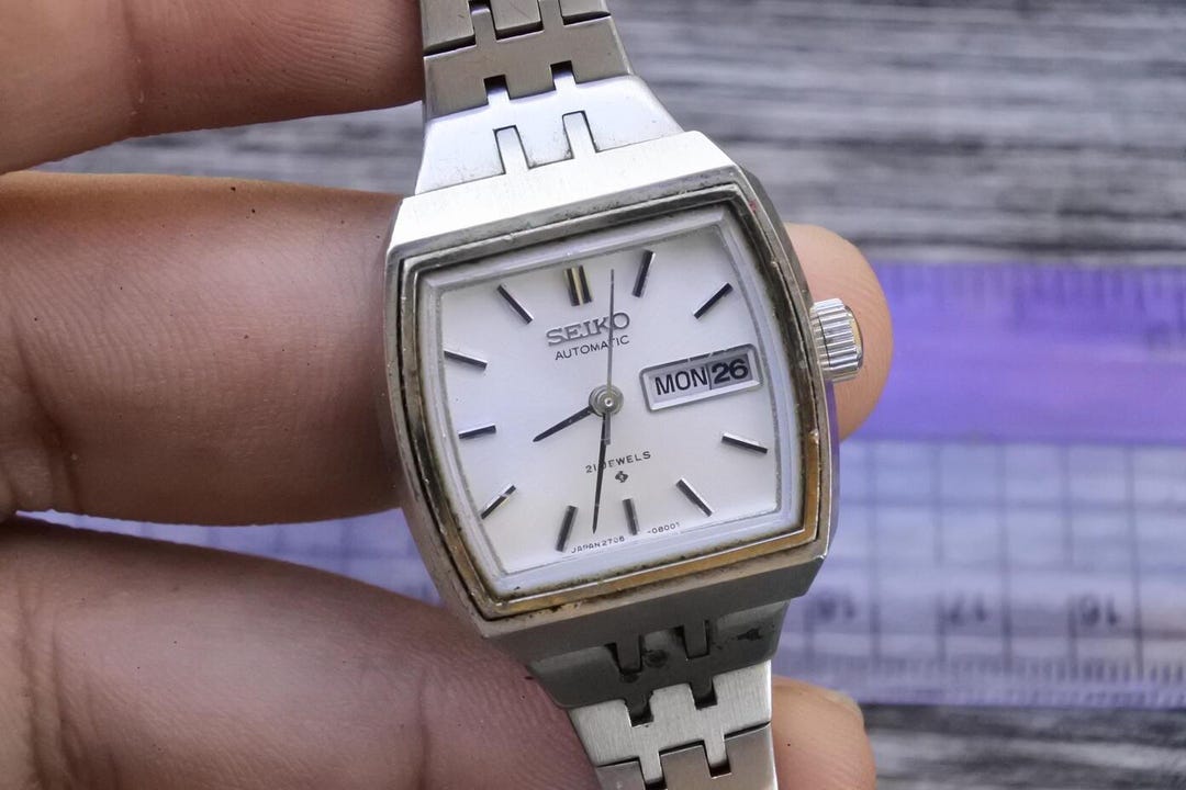 Vintage Seiko 2706 3100 Integrated Bracelet Lady Automatic Japan ...