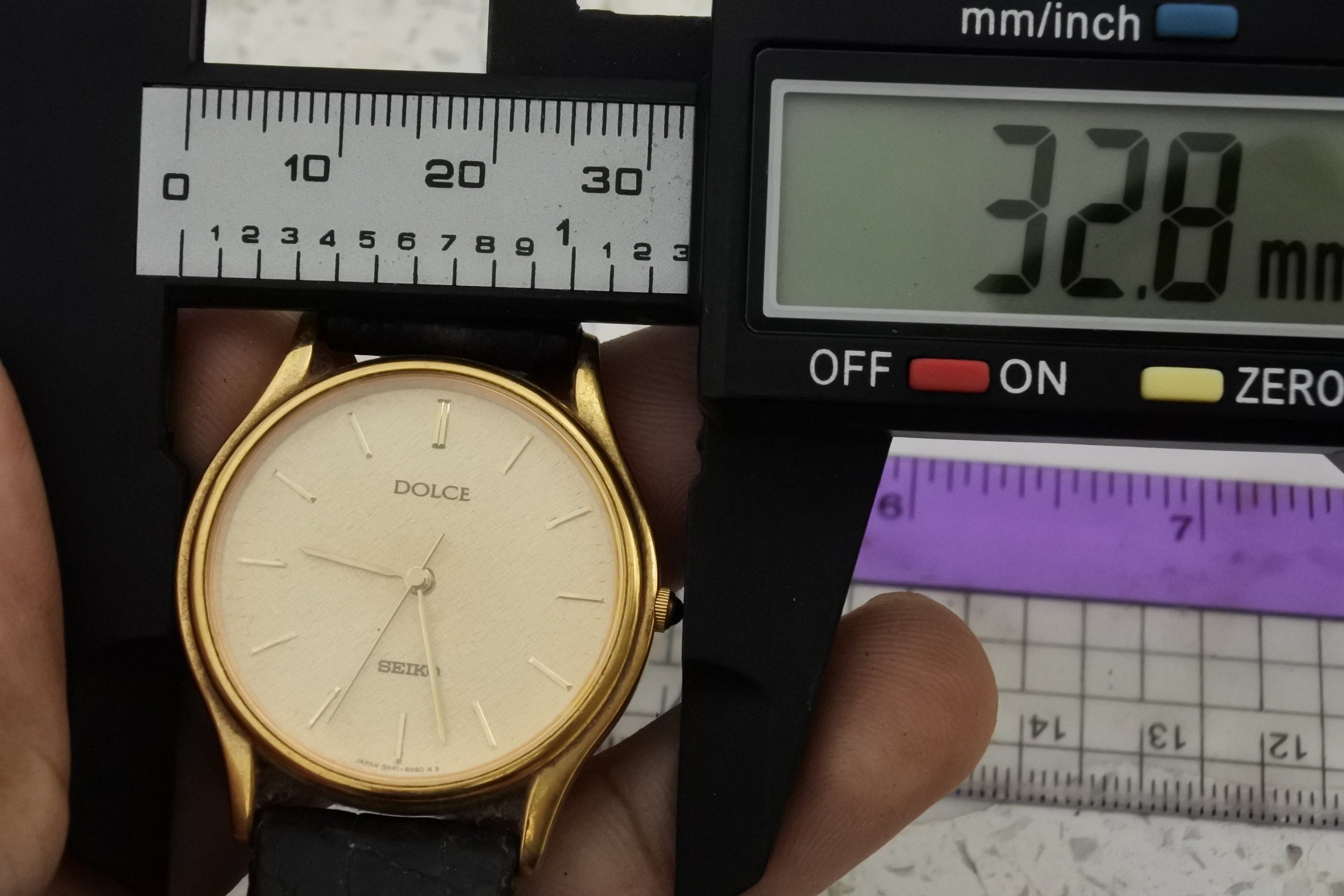 セイコードルチェ8N41-6060 SGP30ミクロンゴールド Vintage Seiko Dolce Gold Plated 30micron 8N41 6060 Textured