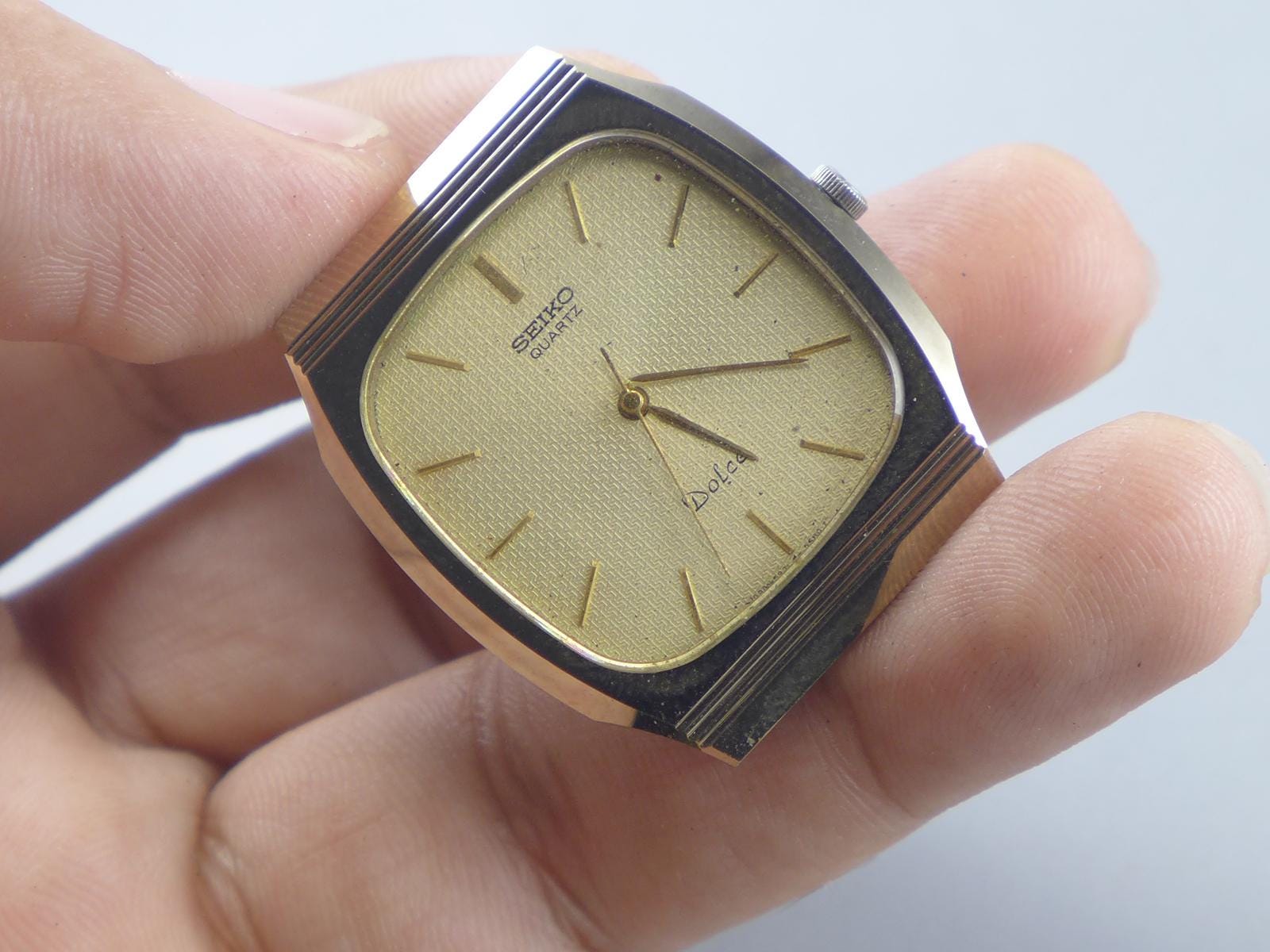 Vintage Seiko Dolce 5931 5450 NSAG Super Hard Alloy Case. Men