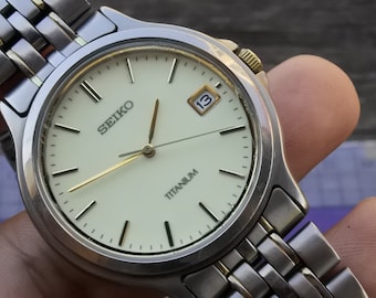 Vintage Seiko 7430-5560 Tank Quartz Watch, 24.7mm Case, Gold Vintage Seiko 7430-5560 Tank Quartz Watch, 24.7mm Case, Gold