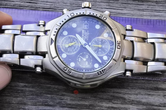 Vintage Alba Roox Titanium Chronograph 7T92 0FJ0 Men Quartz Watch