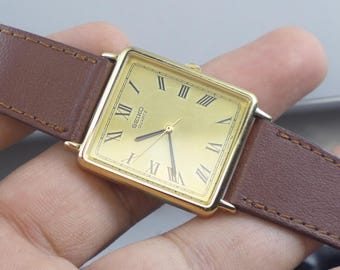 Vintage Seiko Gold Plated 2628 5110 Roman Numeric Dial