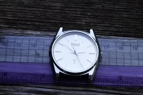 M様 Vintage Seiko 7121 8000 White Dial Men Quartz Watch Japan JDM