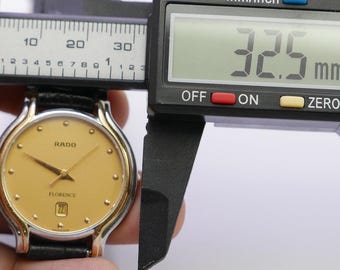 Vintage Rado Florence 129.3644.4 Sapphire Crystal Unisex Quartz