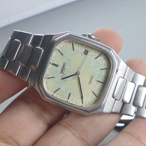 Vintage Seiko Session 8N45 5000 Textured Dial Men Quartz Watch