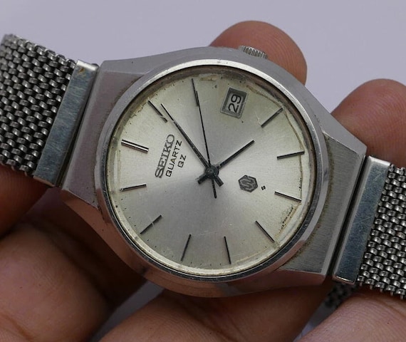 Vintage Seiko Qz 0922 8010 White Dial Men Quartz Watch Japan Round