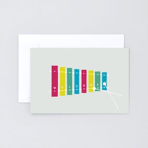 Folded card »Xylophone«