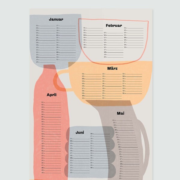 Wandkalender »Kitchen« 2024