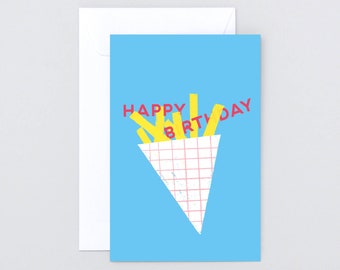 Folded card »Happy Fries«