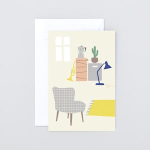 Folded card »New home«