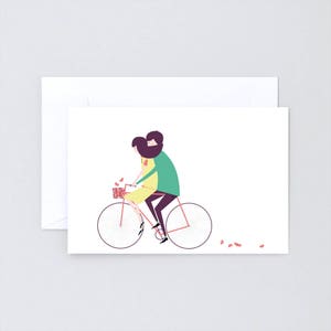Carte pliée »Fahrradliebe«
