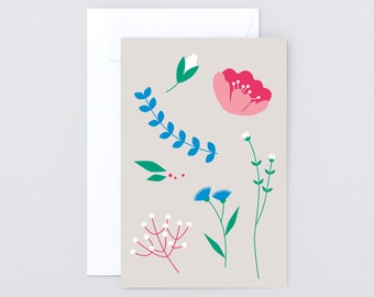 Folded card »Flowers«