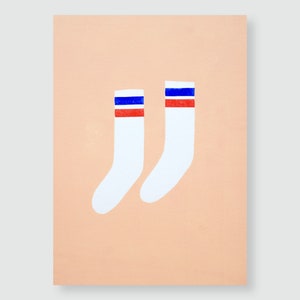 Art print »Socks« / handprinted