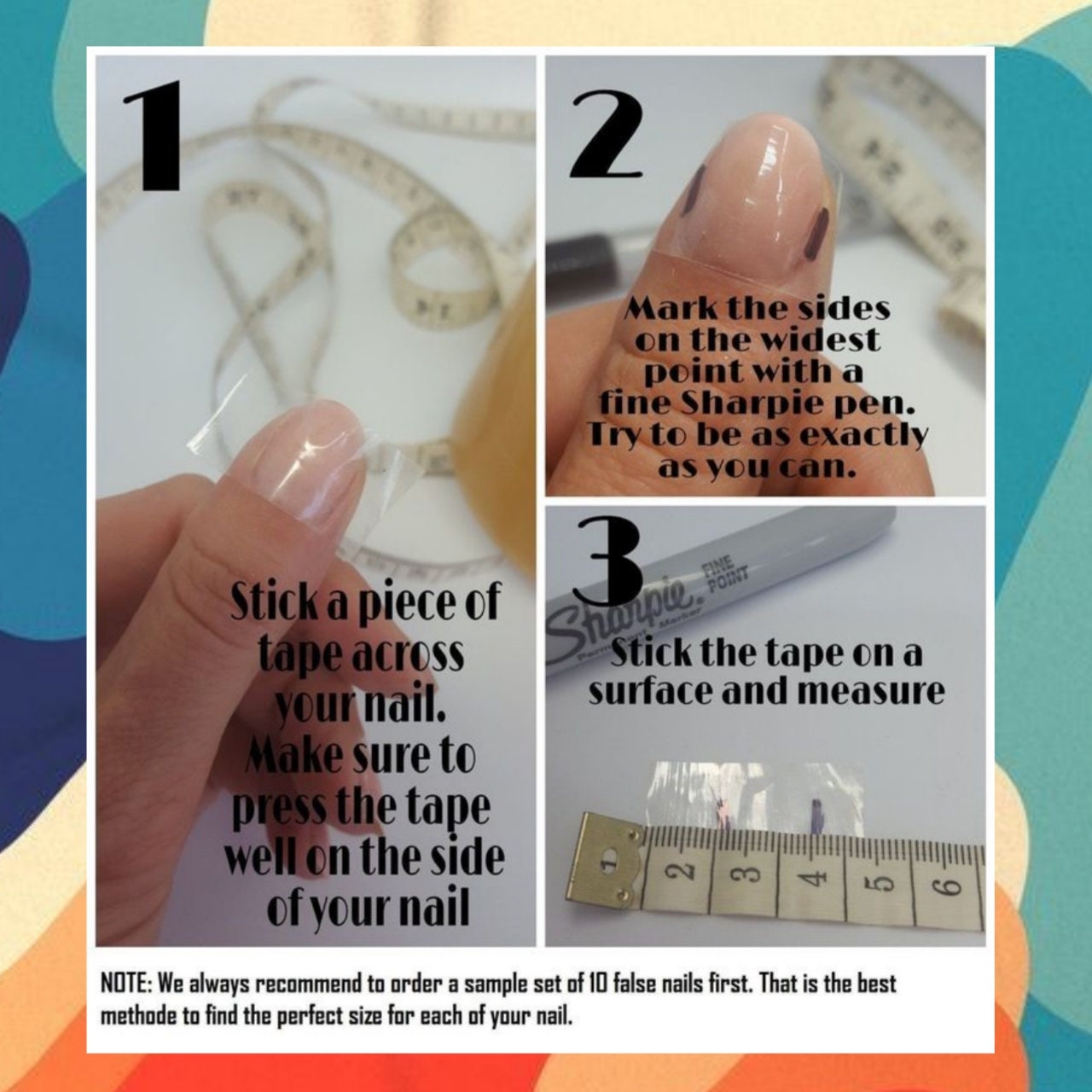 Forest Pine Tree Nails Abstract Nails Press on Nails Etsy