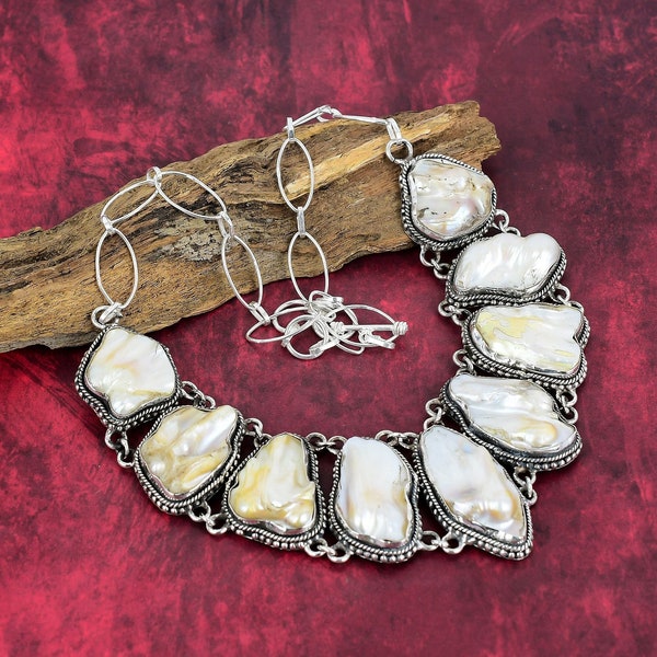 BURLAP LIFE AAA Freshwater Cultured Potato Pearl Jewelry Set for BURLAP LIFE AAA Freshwater Cultured Potato Pearl Jewelry Set for