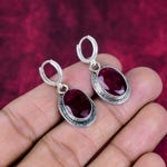 Red Ruby Earrings