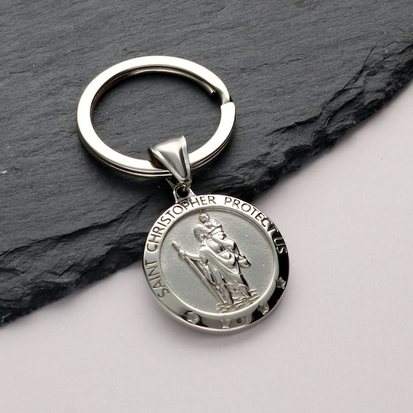 Saint Christopher Keyring with option to personalise