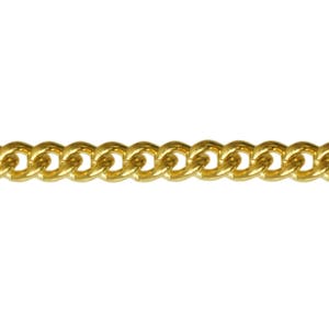 9ct Gold Plated fine 1.4mm Diamond Cut Curb Chain 14 to 40 Inch, All Sizes, Necklace, image 3