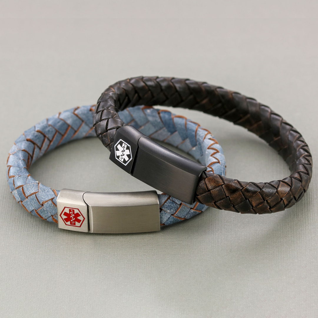 medical-alert-leather-bracelet-personalized-engraved-id-emergency
