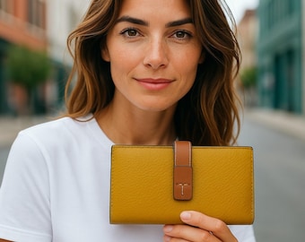 Ladies Leather Wallet Purse For Cards, Coins and Cash
