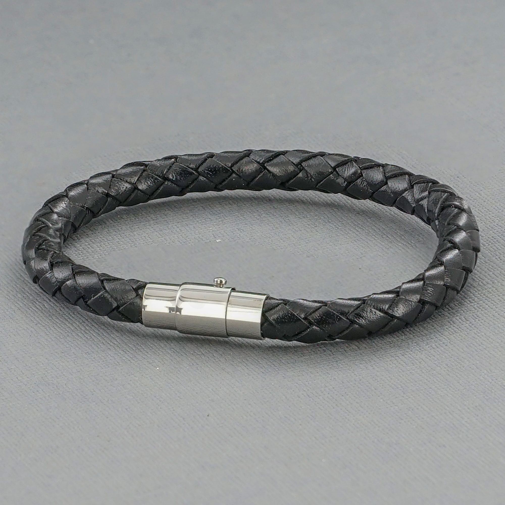 Mens Leather ID Bracelet Custom Made Bracelet Leather Etsy