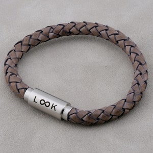 Infinity Lederarmband in 12 Farben