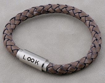 Infinity Leather Bracelet  in 12 colors