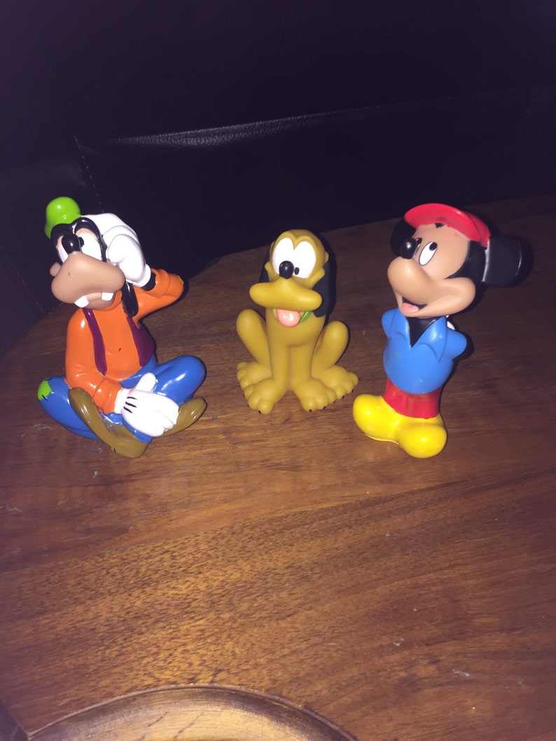 Pluto ang Goofy Squeaky toys Vintage Disney Mickey