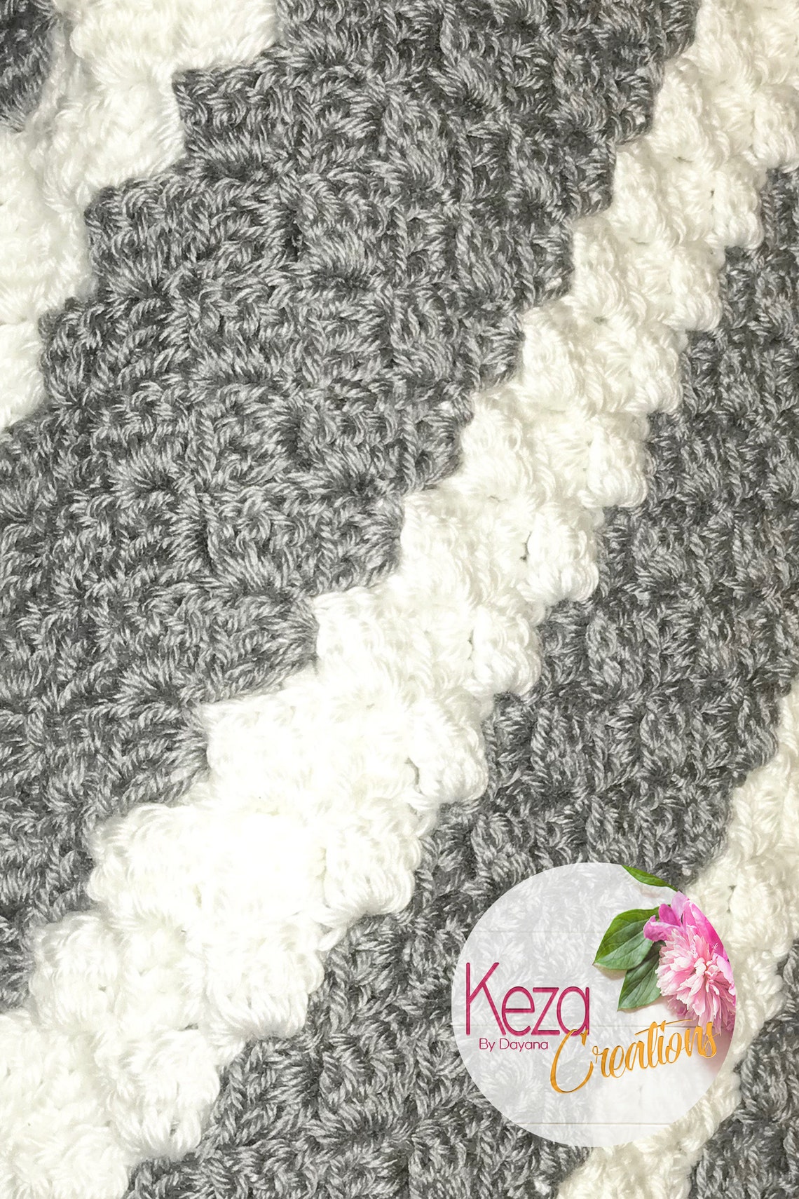 Handmade C2C Crocheted Baby Blanket Handcrafted Blanket Baby Etsy