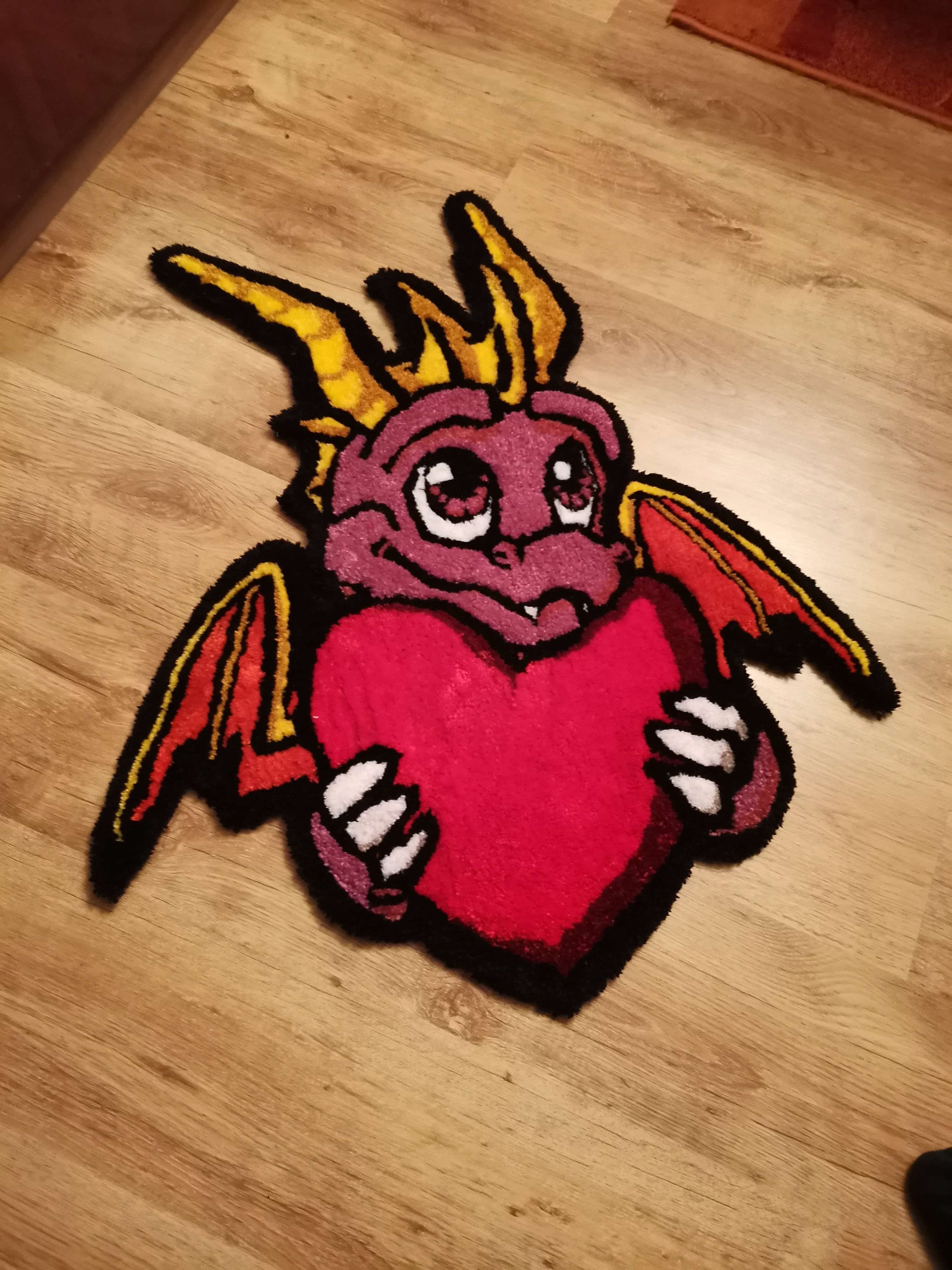 RECTANGLE CUSHION HEART OF A DRAGON