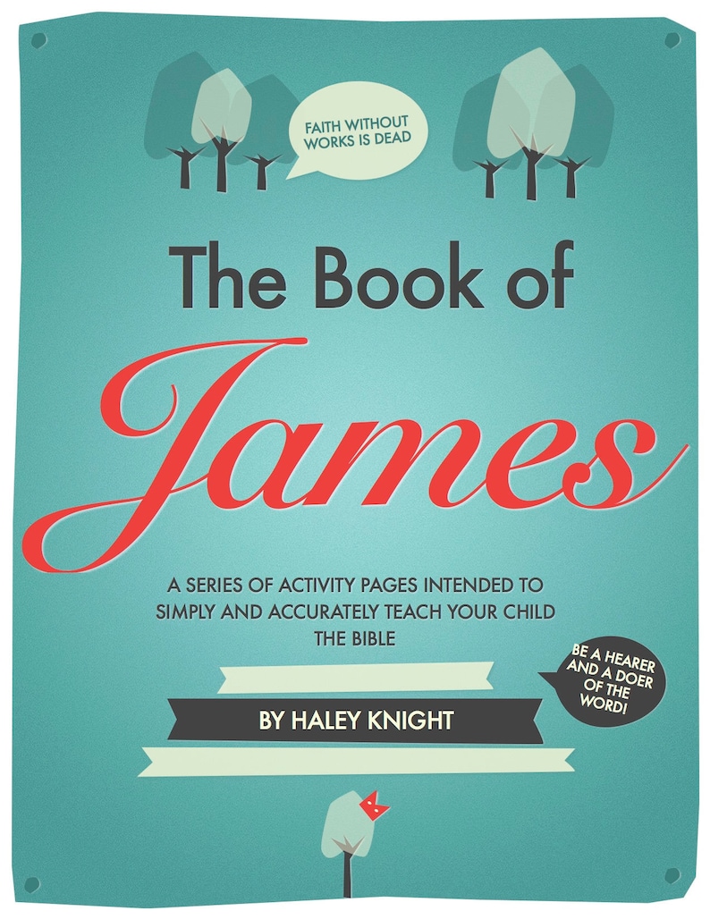 Children's Bible Study Digital File Book of James Etsy