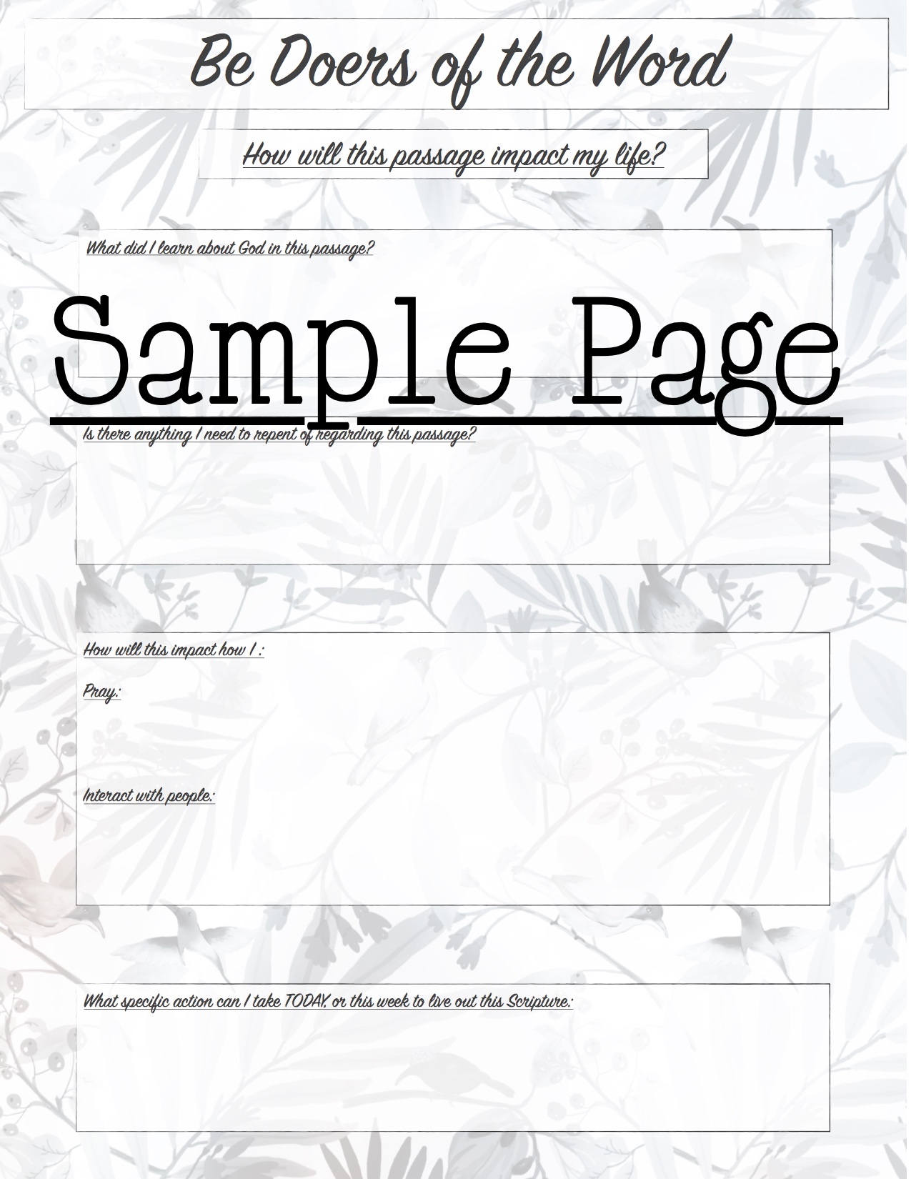 Women's Bible Study Guide Printable PDF | Etsy