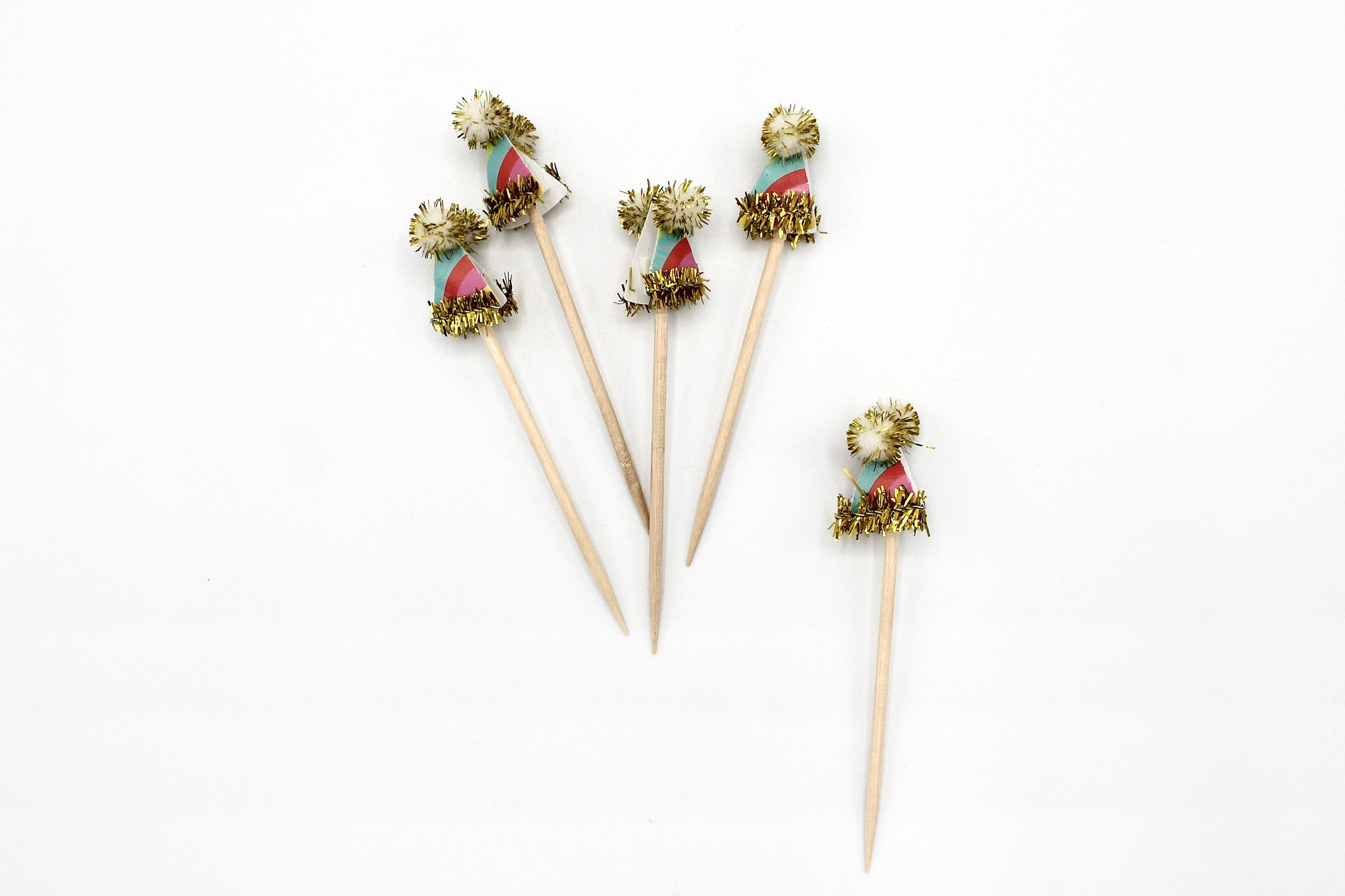 Party Time Party Hat Toothpicks Etsy España