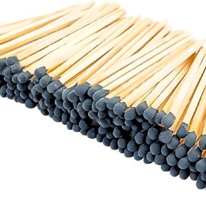 Matches Refill (100 count) | 3 Inch Large Matchsticks | Bulk Matches | Candle Matches | Fireplace Matches | Match Holder