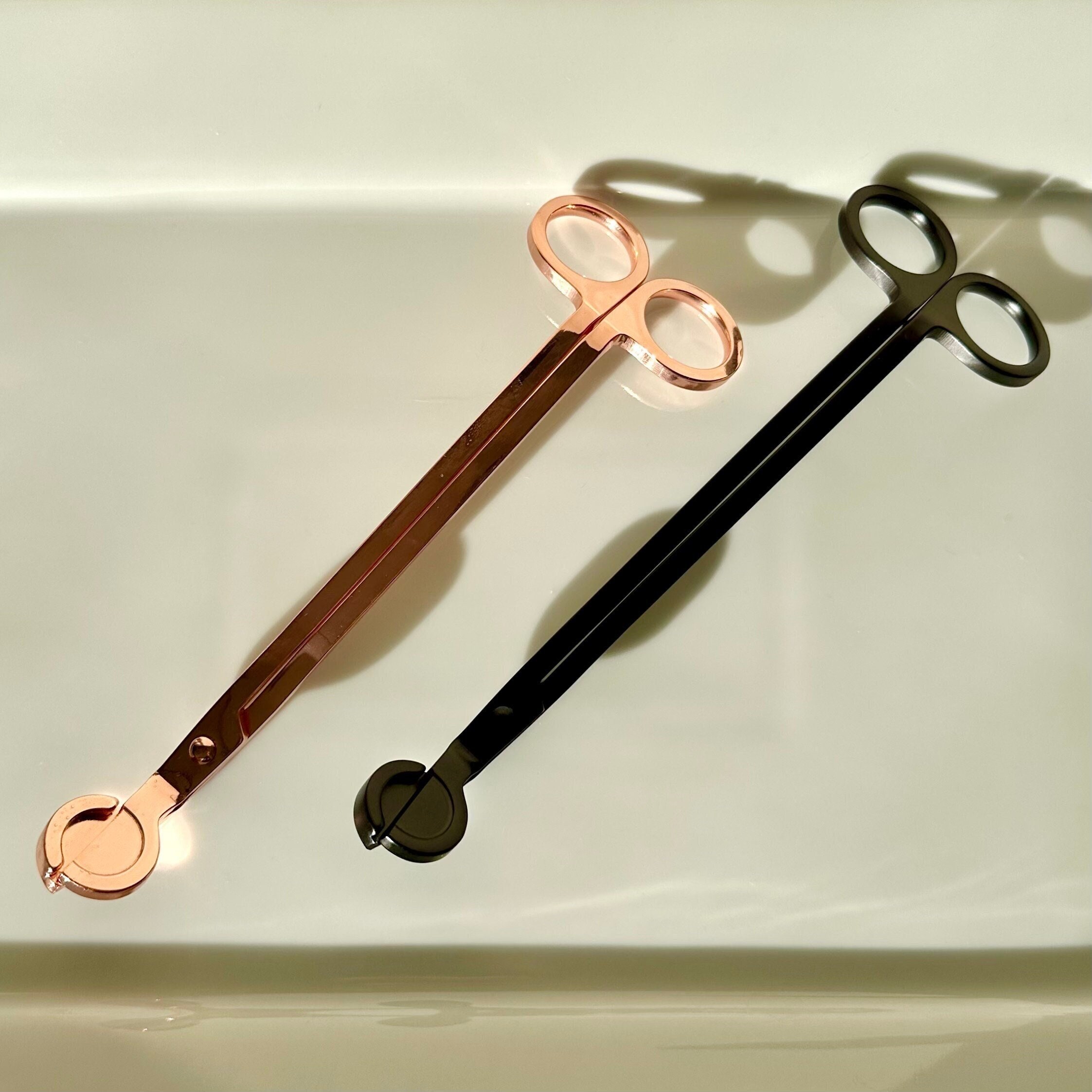 Vintage Style Copper Finish Wick Trimmer/premium Quality/imported From  France/wood Cotton Wick Trimmer/candle Accessory 
