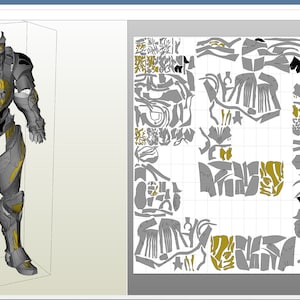 Godfall Silvermane Full Suit pepakura foam files pdo
