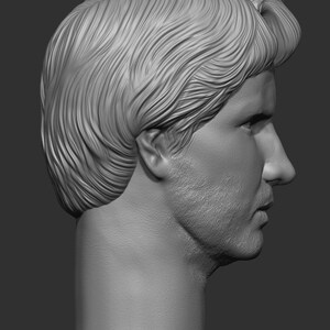 Christopher Lambert or Connor MacLeod head only sculpting 3D file. zdjęcie 7