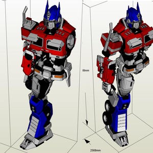 Bumblebee Optimus Prime Pepakura Foam NOT UNFOLD