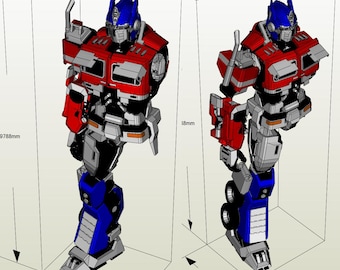 Pepakura Bumblebee Optimus Prime Foam NO SE DESPLIEGA