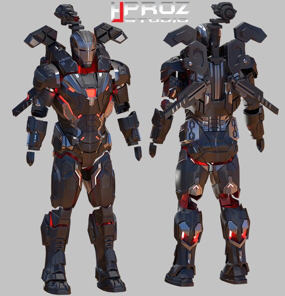 War Machine Mk4 Infinity War 3d Print File Full Suit