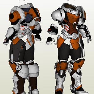 Brigitte Classic Armor Cosplay Pepakura foam files pdo