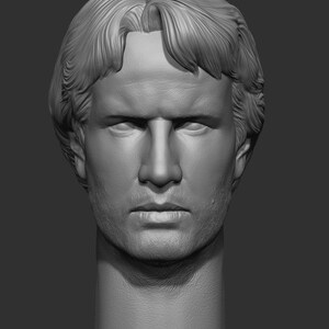 Christopher Lambert or Connor MacLeod head only sculpting 3D file. zdjęcie 3